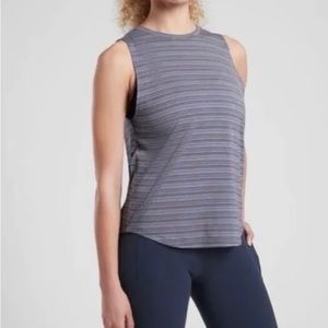 Athleta Cloudlight Striped Muscle Tank NWOT